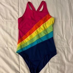 Lands’ End Bathing Suite - Girls Rainbow Size 16